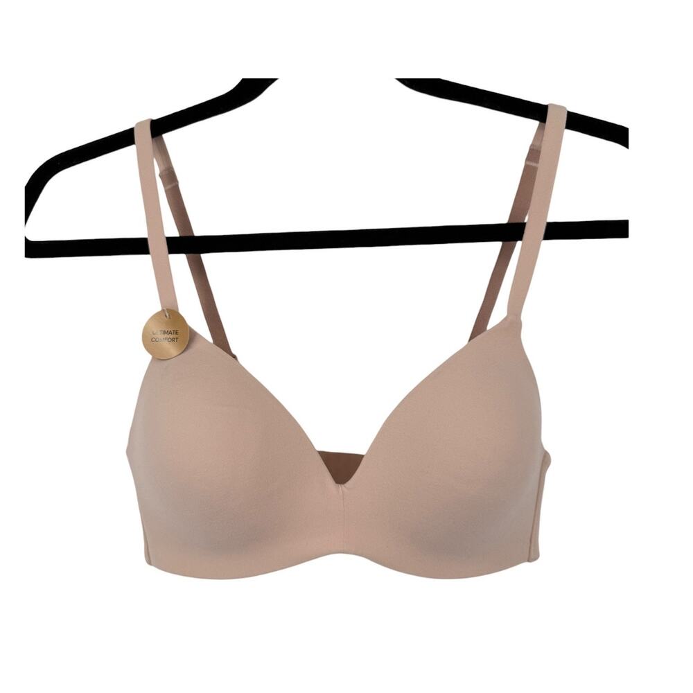 Wacoal 852189 How Perfect wire free t-shirt bra tan size 32C - Picture 2 of 7